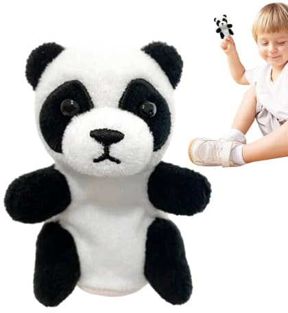 Marioneta de peluche, títeres de mano para títeres de mano panda
