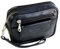 GoBago Leder Herren Handgelenktasche kleine Herrentasche Gürteltasche Festivaltasche (Schwarz)