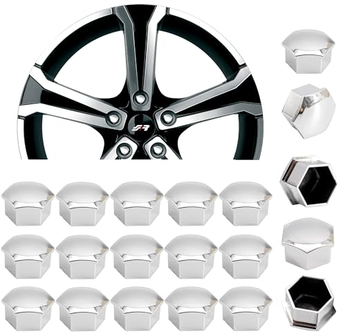 Simoni Racing Caches-Écrou de Roue - 19mm - Chrome - Set de 20+1 pièces