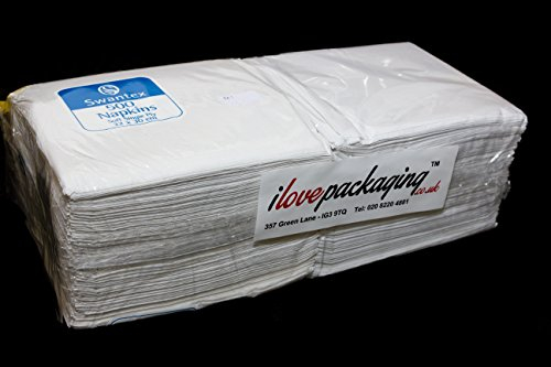 BulkySoft Paper Napkins 300mm 1-Ply White (Pack of 500)