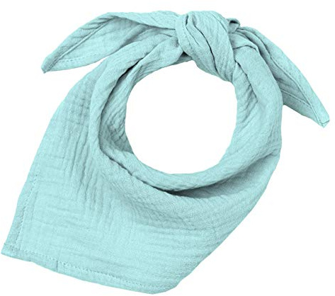Blausberg Baby - Musselin-triangelhalsduk för spädbarn som dregellapp, haklapp för knut (mint) – alla material OEKO-TEX® Standard 100 certifierad – handgjord i Hamburg