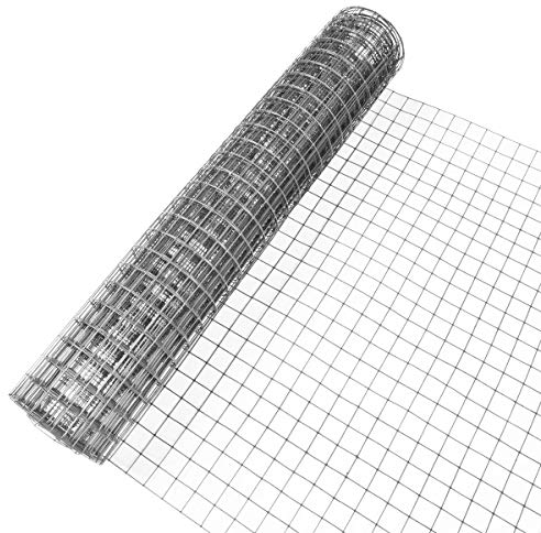 INDUTEC 4eck-Geflecht Drahtgitter Volierendraht - verzinkt - MW: 12,7mm | DS: 1,05mm | B: 1000mm | 5m Rolle