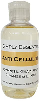 Simply Essential Anti Cellulite Massage Oil Cypress, Grapefruit, Orange & Lemon 100ml Toning and Body Firming