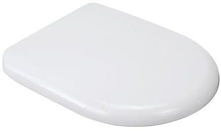 Fanmitrk Duroplast Toilet Seat-Soft Close U Shape Toilet Seat White,Easy to Clean,Quick Release (UF07U)