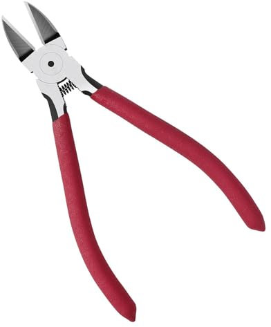 Yuentoen Taglierina a filo metallico, piccola taglierina laterale da 5 pollici, mini tagliafili di precisione, tagliafili, super tagliafili per cavi duri, morbidi ed estremamente fini