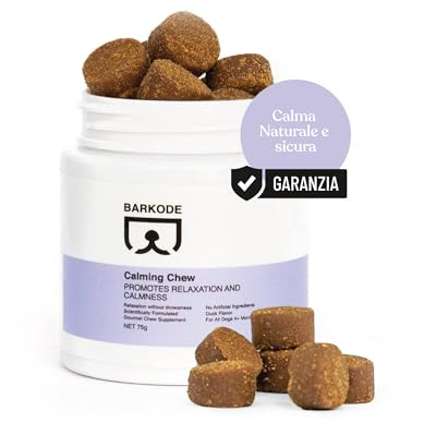 Calmante per Cani - 30 Bocconcini Gusto Anatra, 75g, Masticativi Naturali, Vitamine, Tranquillante, Tutte le Taglie, 6+ Mesi, Calmante per Cani Che Abbaiano