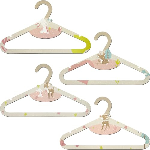 DALBER Perchas Infantiles Madera Pack 8 Loving Deer 31 cm