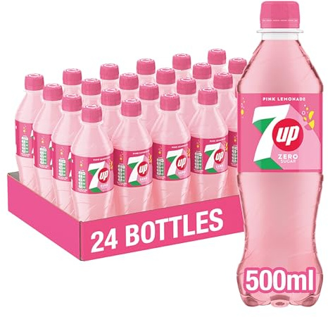 7UP Zero Pink Lemonade 500ml Bottle (Pack of 24)