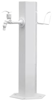 Genérico Columna de Agua anticongelante y antioxidante con Grifo, Fuente de Columna de Agua Exterior de Acero Inoxidable, Columna de Agua Exterior con Grifo para jardín, Fuente Decorativa de 50 cm, s