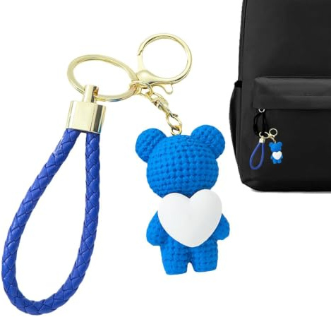 Bag Keychain Bear, Bear Nyckelringar 3D Ornaments Hänge Nyckelringar | Håller hjärta Förtjusande kul Dekorativ Söta tillbehör Barnfestfavoriter för handväska Väska