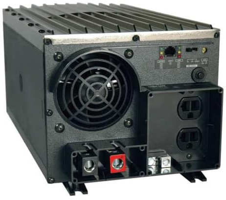 Tripp Lite Power Industrial Inverter, 2000W, 12VDC, 120V, RJ45, 5-15R 2-Outlets for RVs,Trucks, Fleet Vehicles & Emergency Vehicles, 1 Year Warranty (PV2000FC)