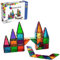 MAGNA-TILES Classic 100-Piece Magnetic Construction Set, The ORIGINAL Magnetic Building Brand, Rainbow