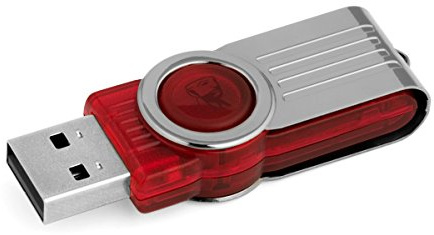 Kingston DT101G2/8GBZ DataTraveler 101 G2 8 GB USB 2.0 Flash Drive, Red