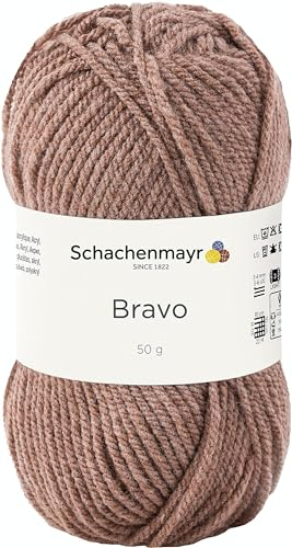 Schachenmayr Bravo 9801211-08197 holz meliert Handstrickgarn, Häkelgarn