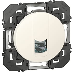 LEGRAND - Prise Ethernet RJ45 Cat. 6 STP Full Media dooxie - Prise Murale Blindée à Câbler - Pour Transmissions Haut Débit Gigabit Ethernet - Conforme Norme NFC 15-100 - Fabriqué En France - Blanc