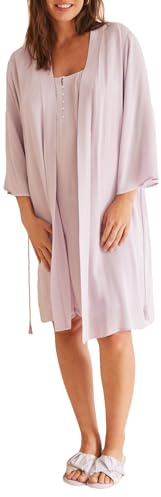 women'secret Bata 'Maternity' Lila Robe, Lavanda Claro, L para Mujer
