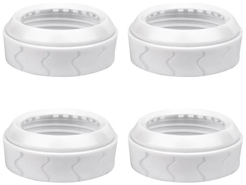 4pcs Bottle Nipple Collars Rings, Compatible with Dr. Brown's Wide Plastic & Glass Bottles Bottles 5oz & 9oz No Leak or Spills Replacement Bottle Nipple Ring Collars Baby Feeding Accessories
