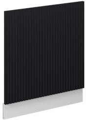 Vicco Geschirrspülblende Fame-Line, Schwarz gestreift, 60 cm ohne Arbeitsplatte