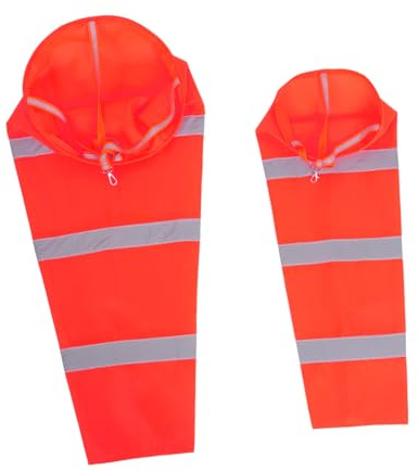 YARNOW 2piezas Veleta De Manga De Viento Reflectante Bolsa para Medir La Dirección del Viento para Exteriores Aeropuertos y Granjas