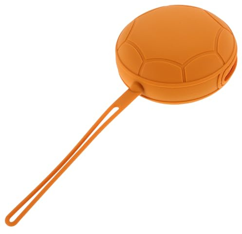 FOMIYES Étui de Rangement en Silicone Réutilisable pour Coupes Menstruelles, Boîte Compacte et Légère Orange, Support Pratique et Hygiénique pour Voyages et Usage Quotidien