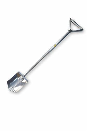 EMPOTEC Pala in Acciaio Inossidabile Vanga BLACK ADA BIGFOOT EXTENDED Attrezzo da Scavo Metal Detector Cerca Metalli Lunghezza 83 Cm Oro Argento