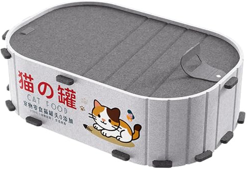 Genérico Cama para Gatos – Fieltro 51,5x31,5x16,5cm | Cama De Fieltro Interior, Casa De Descanso para Gatitos | Lugar para Dormir, Rascar Y Jugar para Gatos En La Sala De Estar Comodidad Hogareña