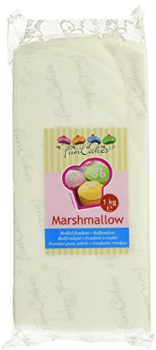 FunCakes Pâte à Sucre Blanc Marshmallow 1 kg