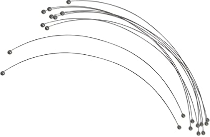 Tellier Louis N35031 Lot de 10 Fils de Rechange/Lyre 17 cm Gris S