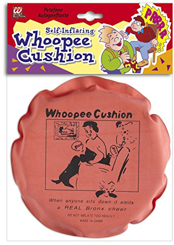 Furzkissen in rötlicher Farbe für Schule oder Büro // Scherzartikel Streich