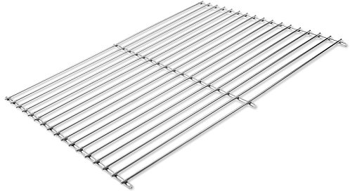DEOS Edelstahl Grillrost Verstellbar 45x35 cm - Rost AISI 304 - Grillrost Verstellbar - 6+4 mm Materialstärke - Kombinierbar für Feuerschale, Grill - Edelstahlrost - Anpassbar und Kürzbar