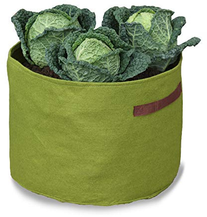 Haxnicks Vigoroot Air Pruning Vegetable Garden Planter | Special Garden Fabric Needs Less Compost | Better Roots | Stronger Plants | Up To 30% Higher Yield | 37L Capacity, H30 cm W40 cm | VIG130101