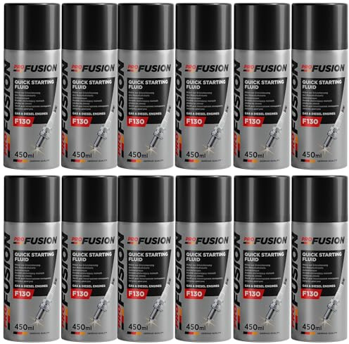 ProFusion Spray Autoarranque - Arranca Motores - Liquido de Arranque - Motor Starter - F130 Quick Starting Fluid 450 ml (12)