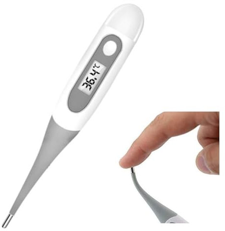 EURI| Termometro Digitale | Neonati, Bambini e Adulti | Termometro Per la Febbre | Risposta Rapida | Misurazione Ascellare, Rettale o Orale | Senza Mercurio