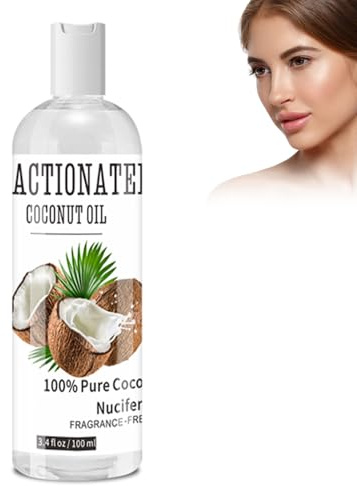 Eazerom 01 Olio di Cocco per Capelli Crescita, 100ml,Viso e Corpo,Olio per il Corpo Idratante,Idratante Profondo per Pelle e Capelli,Corpo rilassante & Massaggi intimi,Olio per Massaggi Rilassante