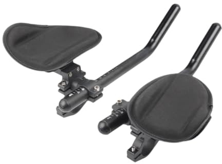 KQFCAZRE Supporto per Bici, Manubrio Aerodinamico, Bracciolo per Manubrio, Manubrio per Triathlon, Barra Relax, Morsetto Regolabile E Rimovibile, Adatto per Bi, 32x12 Cm