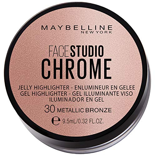 Maybelline New York Face Studio Chrome Jelly Highlighter, bronze, 38 g