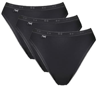 Sloggi Basic+ Tai 3p, Slip Donna, Nero (Black), 5