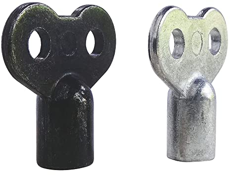 SOMATHERM FOR YOU, Entlüftungsschlüssel Metall - 2 Stück, Vierkant 4 und 5 mm, für Ablasshahn und Heizkörperentlüfter, Praktische Werkzeuge für Heimwerker