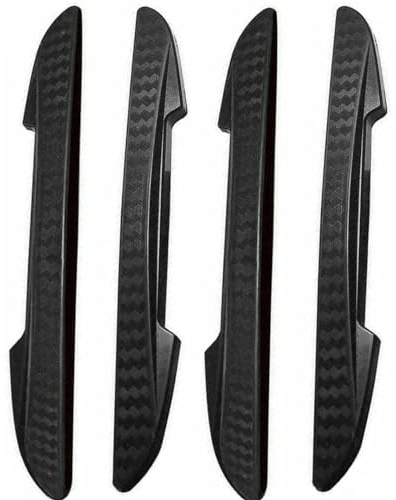Universal Car Door Edge Protector - 4 Pieces Black Rubber Guards for Protection Against Scratches, Bumps and Scrapes - Anti-collision Strips