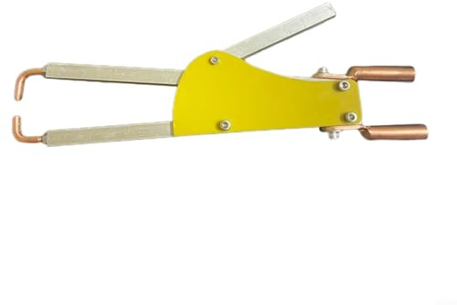 Bärbar punktsvetstång med svetstång för 1+1 mm stålplåt, justerbara trycksvetstänger med epoxiisoleringsplatta, total längd 123 mm, endast verktygstillbehör (A)