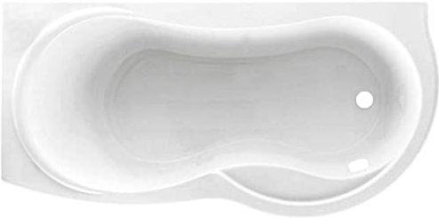 Vasca Bagno Rettangolare Angolare Angolo Asimmetrica Curva Novellini Venus Standard da incasso (SENZA TELAIO) Sinistra 170x70 H55 cm Capienza 190 Litri Guscio Tradizionale Incassata Bianco Lucido