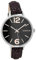 Oozoo Damenuhr mit Lederband 38 MM Schwarz/Schwarz C9484