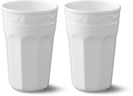 KPM Berlin KURLAND Becher Gr. 3 Duo-Set 2 tlg., Porzellan, Latte Macchiato, Kaffeebecher, handmade, weiß