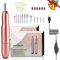 WakeDream Ponceuse pour Ongles Professionnel, 12 en1 Lime a Ongle Electrique, Ongles Manucure Machine Puissante et Silencieuse,Portable Kit de Manucure Pédicure pour Salon et Maison (Or rose)