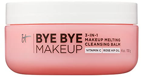 iT COSMETICS, Balsamo Struccante Fondente 3-in-1, Per Tutti i Tipi di Pelle, Deterge e Illumina, Formula con Vitamina C e Olio di Rosa Canina, Bye Bye makeup, 100 ml