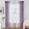 MIULEE Gardine Vorhänge Lila Transparente Wohnzimmer Modern Gardine Zweifarbiger Schiebevorhänge Vorhänge Gardinenschals Schlafzimmer 2er Set 140x175cm