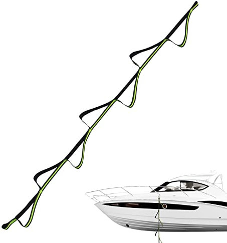 TROONZ Corde d'escalade pour | Sangles d'escalade avec Boucles,Échelle d'ascendeur de Pied de Corde, échelle d'entraînement d'escalade extérieure, échelle à 7 marches pour Les