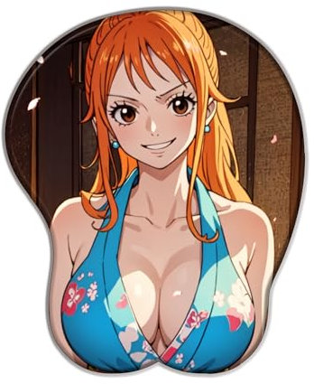 One Piece NaMi Tapis de Souris Gaming Office PC Desk 3D Silicone Tapis de Souris Fournitures Scolaires PC Accessoires Tapis de Souris de Bureau