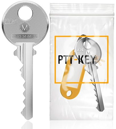PTT-KEY - Llave PTT M10 para cerradura de buzón y entrada de edificio - Llave universal - Barril de buzón - Pase PTT M10 - Pase universal - Llave PTT M10
