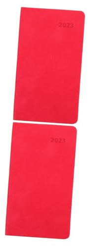 VILLCASE 2 Stück Bürobedarf Tagebuch Planer Notizbuch Zeitplan Buch Kalender Planer 2023 Planer Wochenplaner Stundenpläne Planer Notizblock Tagesordnung Notizbuch Planer